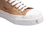 DG SNEAKER FABRIC LOW TOP GOLD/WHITE BROCADE - 39 BR