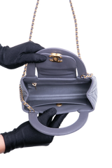 CHANEL SMALL KELLY LAMBSKIN GRAY