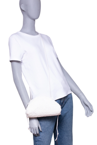 BOTTEGA BOUCLE CURLY RAFFIA CHALK