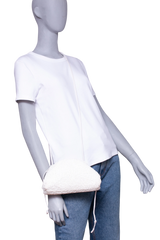 BOTTEGA BOUCLE CURLY RAFFIA CHALK