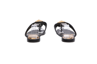 VALENTINO SANDAL FLATS ONE STUD BLACK - 40 BR