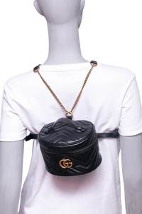 GUCCI BACKPACK GG MARMONT VANITY BLACK