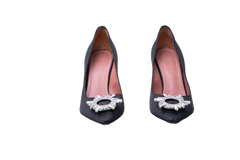 AMINA SCARPIN BEGUM CRYSTAL-EMBELLISHED BLACK - 39 BR