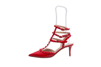 VALENTINO SCARPIN ROCKSTUD PATENT RED - 39 BR