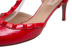 VALENTINO SCARPIN ROCKSTUD PATENT RED - 39 BR