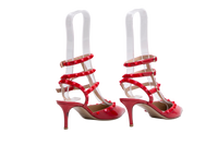 VALENTINO SCARPIN ROCKSTUD PATENT RED - 39 BR