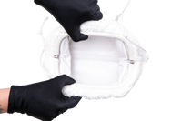 BOTTEGA BOUCLE CURLY RAFFIA CHALK