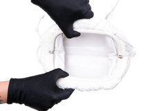 BOTTEGA BOUCLE CURLY RAFFIA CHALK