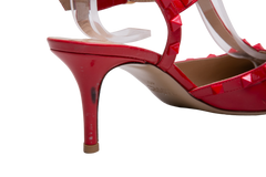 VALENTINO SCARPIN ROCKSTUD PATENT RED - 39 BR