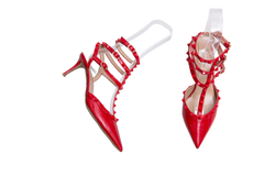VALENTINO SCARPIN ROCKSTUD PATENT RED - 39 BR