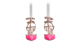 VALENTINO SCARPIN ROCKSTUD PINK & BEIGE