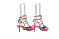 VALENTINO SCARPIN ROCKSTUD PINK & BEIGE