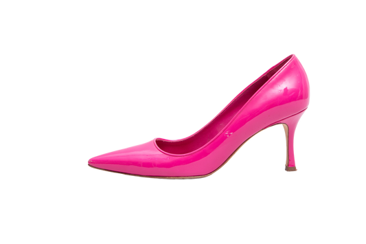 MANOLO SCARPIN PATENT PINK - 39 BR