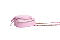 CHANEL ROUND VANITY CASE HANDLE WITH CHAIN CAVIAR PINK