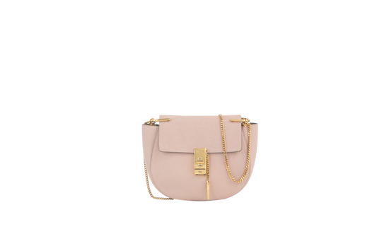 CHLOE DREW GRAINED CALFSKIN BISCOITTI BEIGE