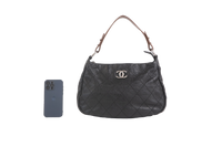 CHANEL ON THE ROAD HOBO BLACK GLAZED