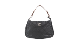 CHANEL ON THE ROAD HOBO BLACK GLAZED