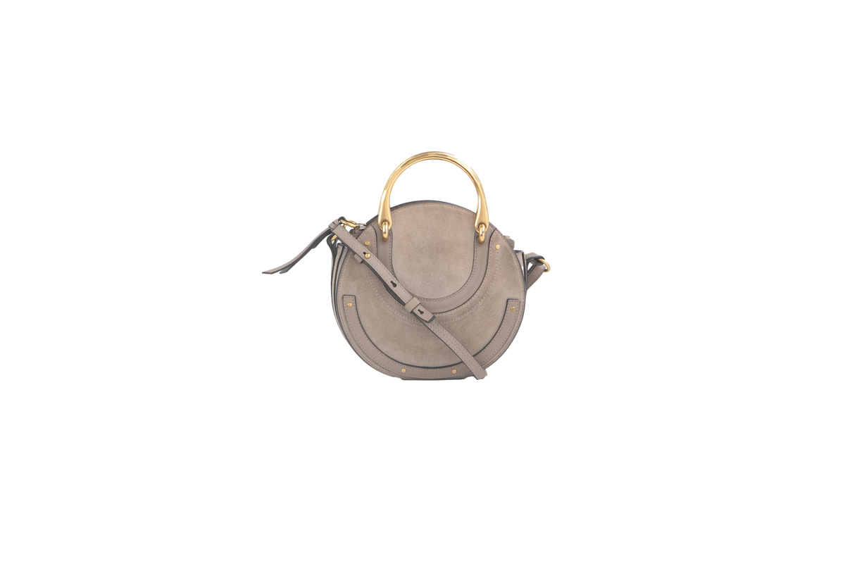 CHLOE PIXIE SMALL ROUND MOTTY GREY