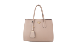 PRADA DOUBLE TOTE MEDIUM BEIGE SAFFIANO