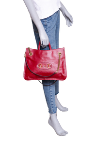 GUCCI HORSEBIT 1955 TOTE LEATHER RED
