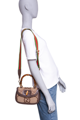 GUCCI BAMBOO 1947 JUMBO GG SMALL BEIGE/BROWN
