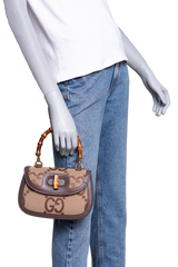 GUCCI BAMBOO 1947 JUMBO GG SMALL BEIGE/BROWN