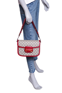 GUCCI HORSEBIT 1955 MEDIUM GG SUPREME RED
