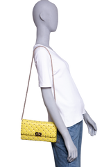 VALENTINO ROCKSTUD SPIKE NAPPA MEDIUM LIME YELLOW