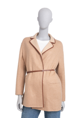 LORO PIANA JIMI COAT CASHMERE DILL SEED/CAMEL