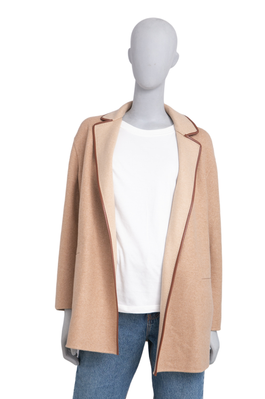 LORO PIANA JIMI COAT CASHMERE DILL SEED/CAMEL