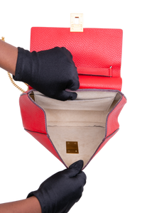CHLOÉ DREW MEDIUM GRAINED CALFSKIN RED