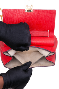 CHLOÉ DREW MEDIUM GRAINED CALFSKIN RED