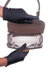 GUCCI BAMBOO 1947 JUMBO GG SMALL BEIGE/BROWN