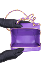 CHANEL MINI VANITY CHAIN PURPLE