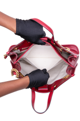 GUCCI HORSEBIT 1955 TOTE LEATHER RED