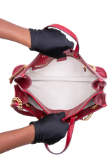 GUCCI HORSEBIT 1955 TOTE LEATHER RED