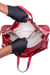 GUCCI HORSEBIT 1955 TOTE LEATHER RED
