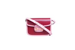 GUCCI HORSEBIT 1955 CALFSKIN AZALEA/RED