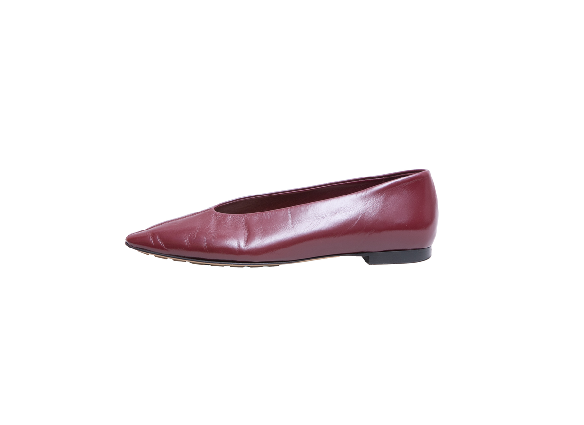 BOTTEGA VENETA BALLERINE ROSA DARK APPLE CANDY - 36 BR
