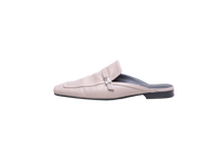 HERMÈS GROUPIE H MULE GOATSKIN GRIS TOURTERELLE - 37 BR