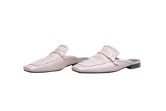 HERMÈS GROUPIE H MULE GOATSKIN GRIS TOURTERELLE - 37 BR