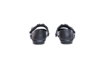 VALENTINO VLOGO LOCKET MARY JANE BALLET BLACK - 37 BR