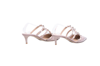 VALENTINO SANDAL ROCKSTUD PATENT BEIGE - 36 BR