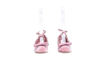VALENTINO BALLET FLATS ROCKSTUD VELVET PINK - 35 BR
