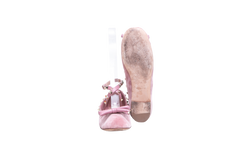 VALENTINO BALLET FLATS ROCKSTUD VELVET PINK - 35 BR