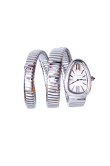 BVLGARI SERPENTI TUBOGAS QUARTZ AÇO WITH DIAMONDS