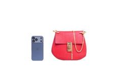 CHLOÉ DREW MEDIUM GRAINED CALFSKIN RED