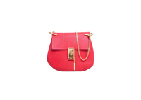 CHLOÉ DREW MEDIUM GRAINED CALFSKIN RED