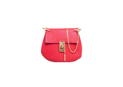 CHLOÉ DREW MEDIUM GRAINED CALFSKIN RED