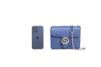 GUCCI INTERLOCKING DOLLAR SMALL BLUE